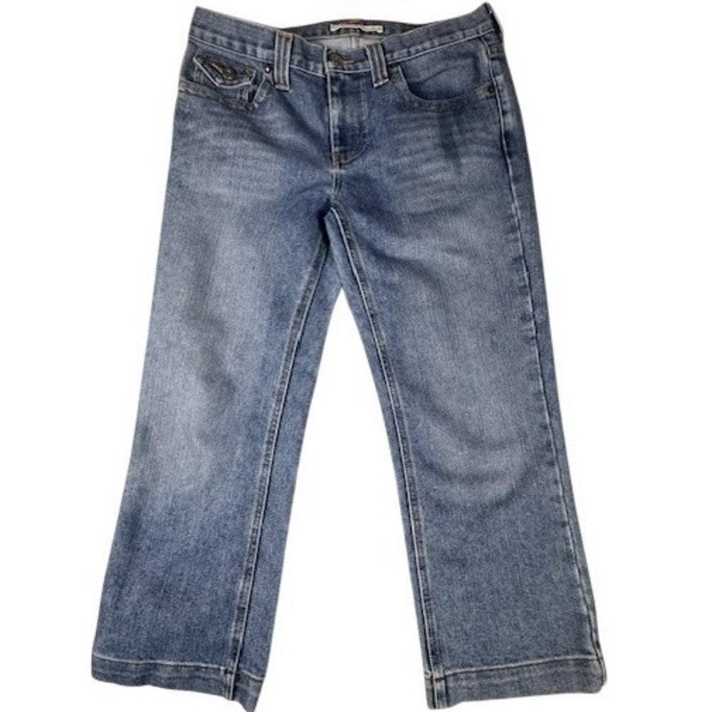Tommy Hilfiger Jeans Womens 8 Blue Straight Leg Medium Wash Denim Classic Casual